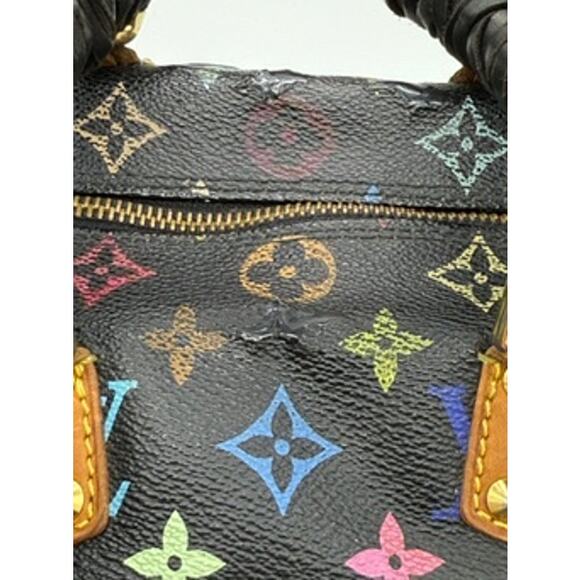 Louis Vuitton Monogram Multicolor Speedy 30 Black*Takashi Murakami 2010 Coll. - Picture 6 of 16